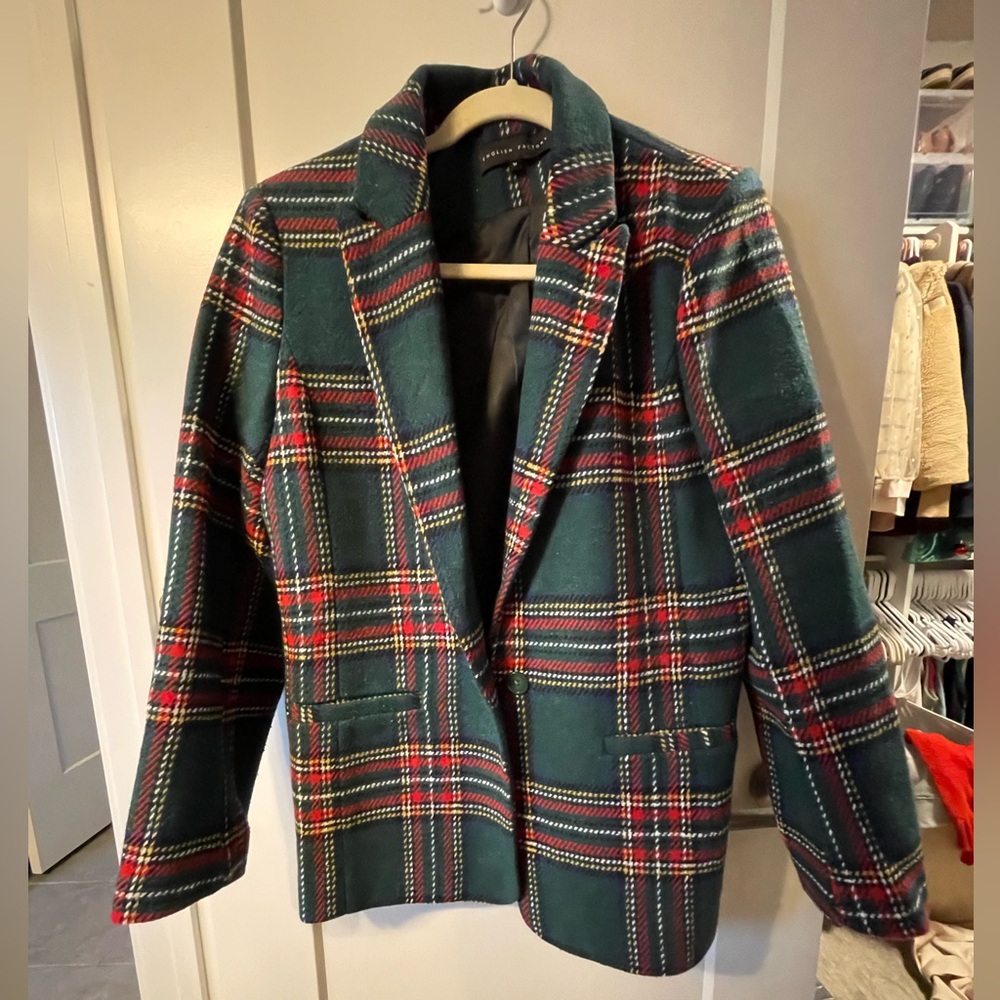 Plaid Holiday Blazer